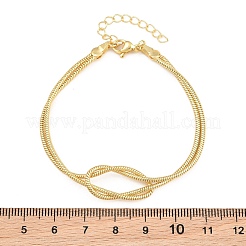 Bracelet en laiton à nœud serpent rond&nbsp;KK-CBA68DA-17C-G