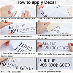 Autocollant décoratif en pvc&nbsp;DIY-WH0308-437C