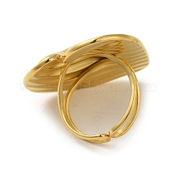 Ионное покрытие(ip) 304 нержавеющая сталь сердце открытое кольцо манжета для женщин&nbsp;RJEW-C083-02G