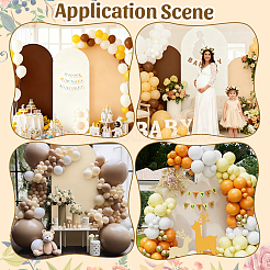 3 pz. 3 colori di copertura per sfondo ad arco in tessuto per decorazioni per feste di matrimonio&nbsp;AJEW-DC0004-02