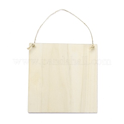 Доска плотности темы Ид деревянная настенная подвеска дверная табличка с орнаментом&nbsp;HJEW-C004-01I