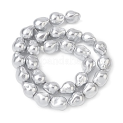 Нити бусин из гальванизированного непрозрачного стекла&nbsp;EGLA-H113-06