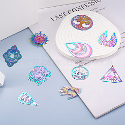 40 шт. 10 подвески из нержавеющей стали 201 и 304&nbsp;STAS-BY0001-16