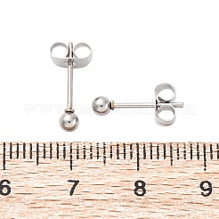 Anlaufgeschützte Ohrstecker aus 304 Edelstahl&nbsp;EJEW-L215-57A-P