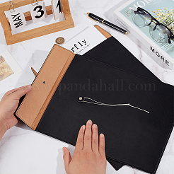 2 шт. карманы для хранения канцелярских принадлежностей из искусственной кожи формата А4&nbsp;AJEW-BC0009-22A