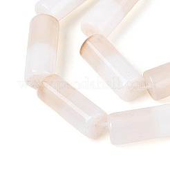 Натуральный белый агат бисер нитей&nbsp;G-T144-31