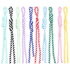 10 pendentif décoratif en nylon de 10 couleurs pour ornements de sac&nbsp;AJEW-SC0031-92