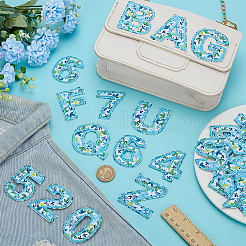 2 комплект из 2 стилей вышитых букв и цифр на тканевой основе&nbsp;PATC-FG0003-32