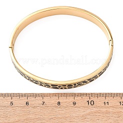 Brazaletes articulados de acero inoxidable 304 esmaltados con revestimiento iónico (IP)&nbsp;BJEW-D408-19G