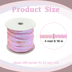 Ab-colore perline di plastica paillette&nbsp;PVC-Q083-4mm-22