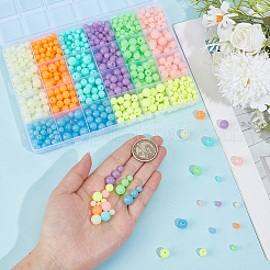 1040 Stück 24 Farben leuchtende Acrylperlen-Sets&nbsp;MACR-PA0001-61