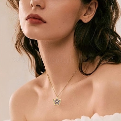 4 шт. 4 стиля латунных подвесок с микропаве из кубического циркония&nbsp;KK-YW0004-24