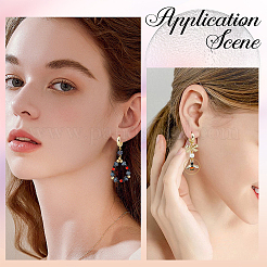 10 пара латунных серег-колец&nbsp;EJEW-BBC0001-55