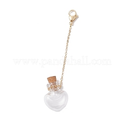 Decorazioni pendenti con bottiglie dei desideri in vetro vuote&nbsp;HJEW-JM02662-04