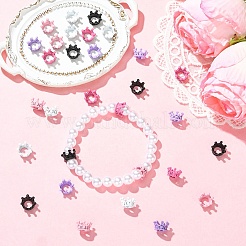 30 шт. Европейские бусины в форме короны из сплава 5 цветов&nbsp;FIND-YW0011-91