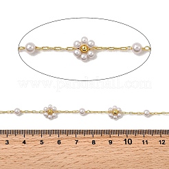 Латунные цепочки с цветочными звеньями&nbsp;CHC-H114-10G