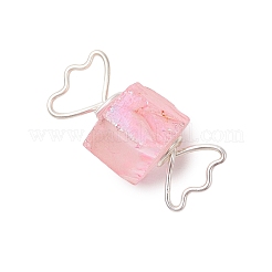 4шт 4 цвета гальванические подвески из натурального кварца&nbsp;PALLOY-TA00224-02