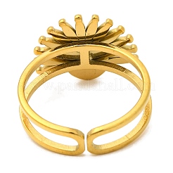 Овальные кольца на палец из натурального тигрового глаза&nbsp;RJEW-Q822-49G-02