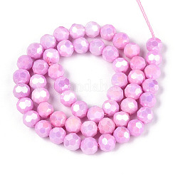 Brins de perles de verre électrolytiques anti-ternissement&nbsp;EGLA-T021-8mm-15-02