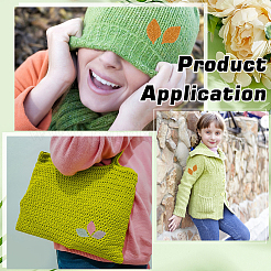 50 шт. 5-х цветные аксессуары для украшения из листовой ткани&nbsp;DIY-MA0006-96