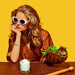 20шт 2-цветный пластиковый футбольный браслет из плетеных бусин&nbsp;BJEW-SP0001-19