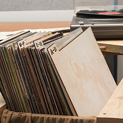 Деревянный разделитель виниловых пластинок&nbsp;WOOD-WH0124-92B