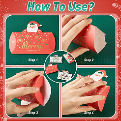 20 stücke 4 stile weihnachten thema papier kissen geschenk boxen&nbsp;CON-TA0001-25