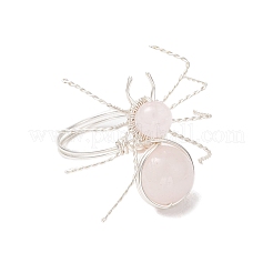 Anelli di barretta naturale della gemma&nbsp;RJEW-TA00211-04