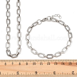 Schmucksets aus Kabelketten aus Edelstahl 304&nbsp;SJEW-L199-04P