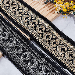 5 Yards Vintage Jacquard Polyesterband&nbsp;SRIB-CY0001-44