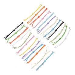24 Stück 12 Farben gewachste Polyesterschnur zum Herstellen von Armbändern&nbsp;BJEW-FS00028