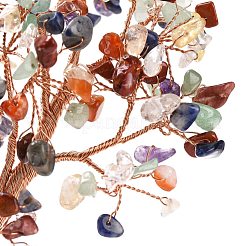 Натуральный драгоценный камень сердце дерево керамический бонсай&nbsp;DJEW-G027-21RG