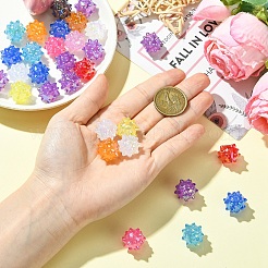 30 шт. непрозрачных акриловых бусин с покрытием AB&nbsp;JACR-YW0001-04