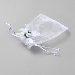 3d цветочные органзовые мешочки на завязках&nbsp;OP-WH2002-01C-01