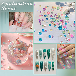 3 набор стеклянных полукруглых кабошонов&nbsp;GLAA-SC0002-63C