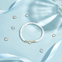 12шт 2 цвета латунные микро проложить прозрачные кубические циркониевые звенья&nbsp;KK-BC0007-45