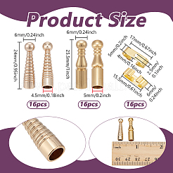 Застежка-молния для галстука-боло из латуни&nbsp;KK-NB0004-19