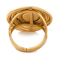 Anelli rotondi in pietra mista naturale&nbsp;RJEW-Q822-17G