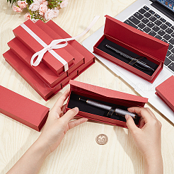 Прямоугольные картонные коробки для хранения ручек с магнитной крышкой&nbsp;LS-CON-WH0094-39