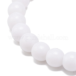 Set di braccialetti elastici con perline rotondi in acrilico a 2 colori per bambini&nbsp;BJEW-JB08555-02