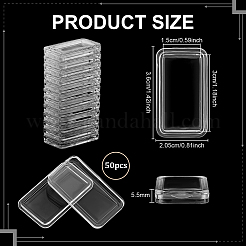 Rechteckige Acrylbox&nbsp;CON-WH0112-047A
