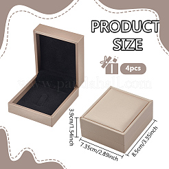 Paketboxen für Broschen aus PU-Leder&nbsp;CON-WH0086-232B