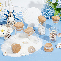 Прозрачная стеклянная бутылка&nbsp;CON-WH0092-34B