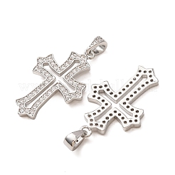 Messing micro pave klare zirkonia anhänger&nbsp;CU-CBA1321-01P