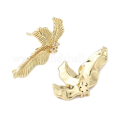 Латунные микро-паве прозрачные серьги-гвоздики из циркония&nbsp;KK-Z106-02G-04