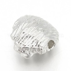 Stile tibetano testa in lega leone perline&nbsp;TIBEB-E073-01S