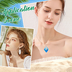 350 шт. 7-х цветные блестящие смоляные кабошоны&nbsp;MRMJ-SC0001-32