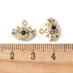Pendentifs en laiton zircon cubique transparent&nbsp;KK-Q031-47G-07