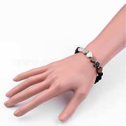 Браслеты из бусин из натуральной лавы&nbsp;BJEW-JB02489