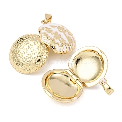 Латунь эмаль Locket подвески&nbsp;KK-G543-01G-01